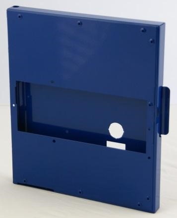 RIVETED AND POWDER COATED COLD ROLLED STEEL LOCKER DOOR ASSEMBLY